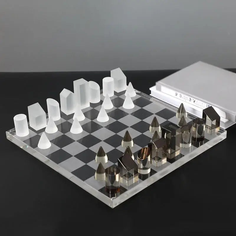 Crystal Chess Set Decor