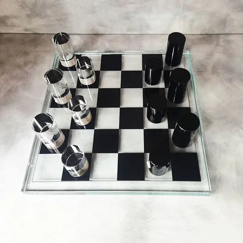 Crystal Chess Set Decor