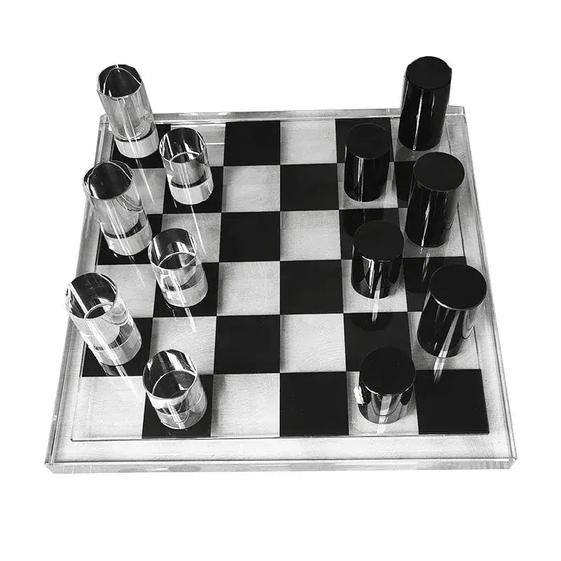 Crystal Chess Set Decor