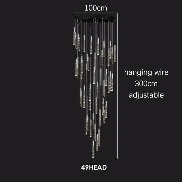 Crystal Chrome LED Chandelier Up To 49 Heads