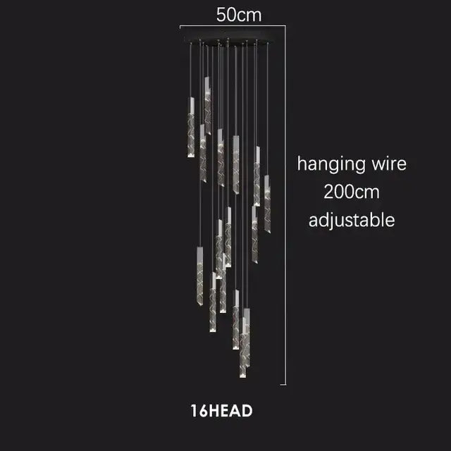 Crystal Chrome LED Chandelier Up To 49 Heads