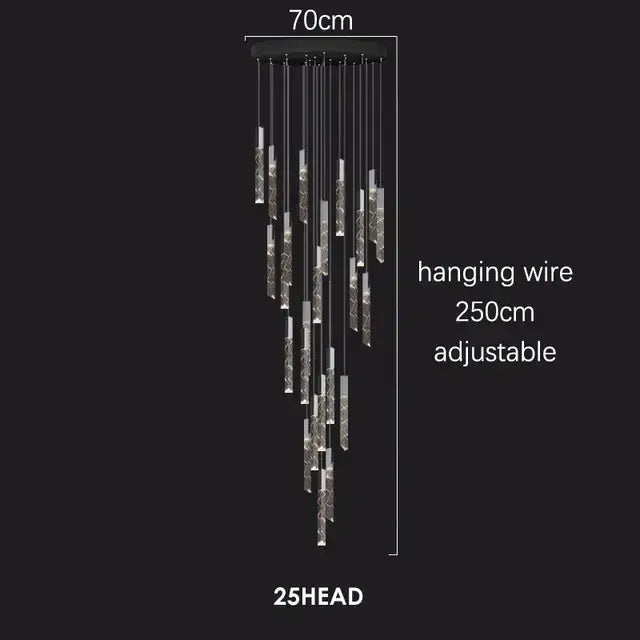 Crystal Chrome LED Chandelier Up To 49 Heads