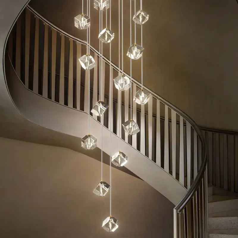 Crystal Staircase Chandelier