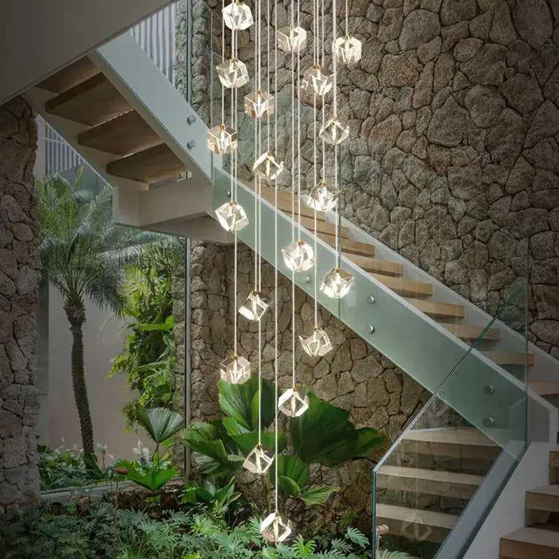 Crystal Staircase Chandelier