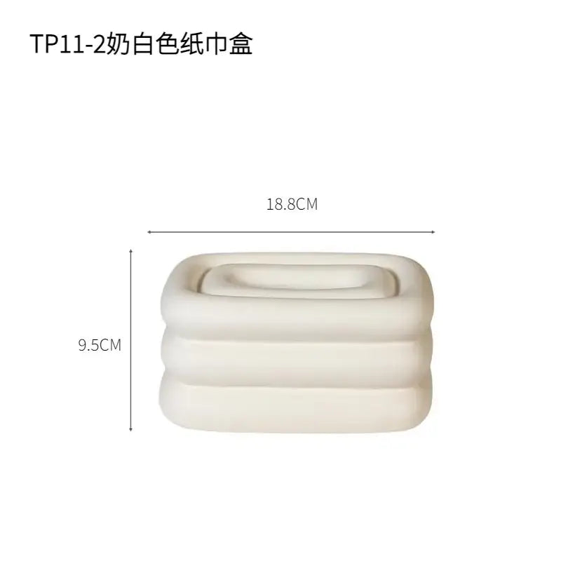 Chrome Fringe Tissue Box