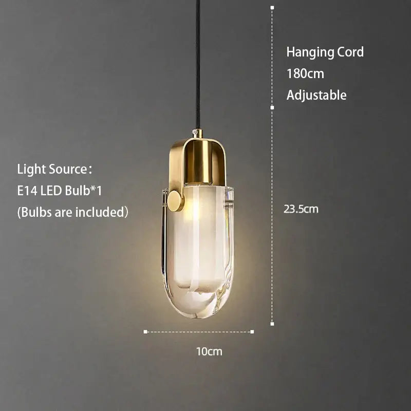Gold Crystal Ceiling Chandelier For Bedroom