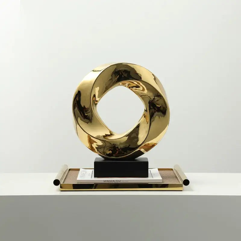 Gold Hollowed Sculpture Decor