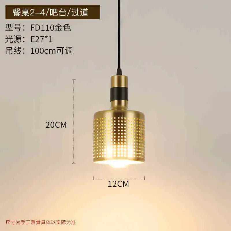 Gold Nordic Geometric Chandelier