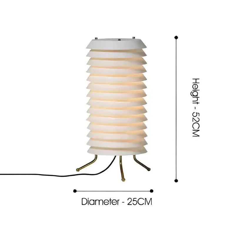 White Gray Table Lamp