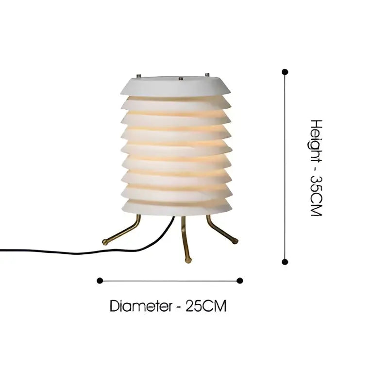 White Gray Table Lamp