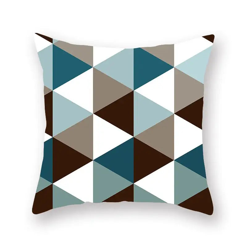 Teal Leaf Pillowcase