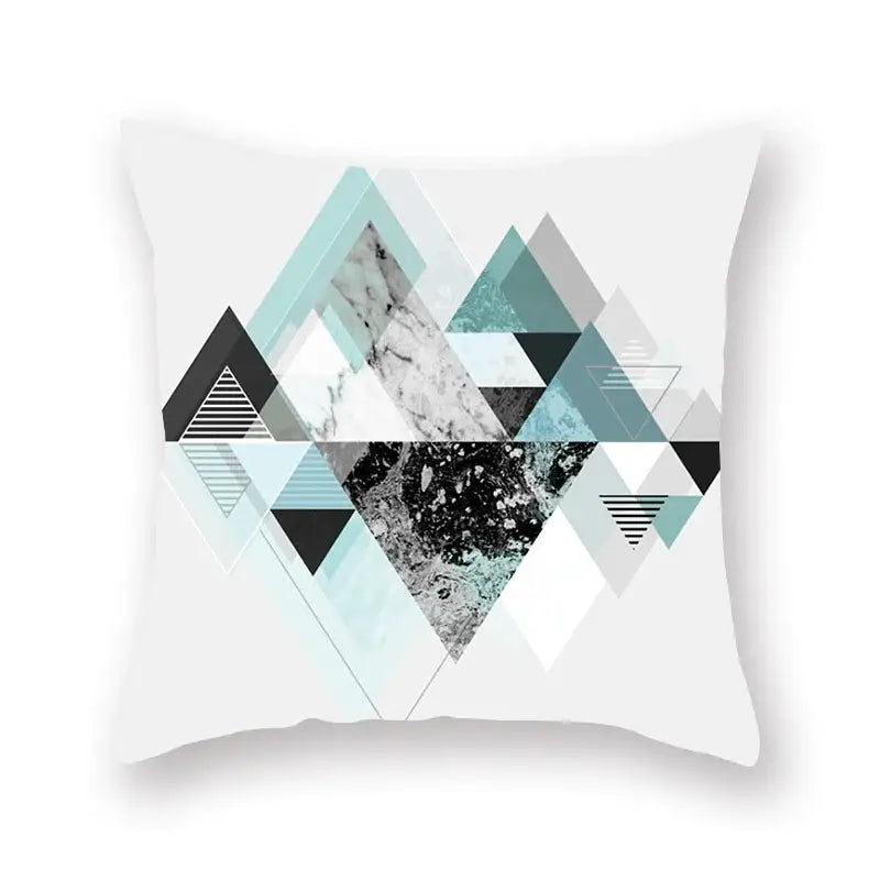 Teal Leaf Pillowcase