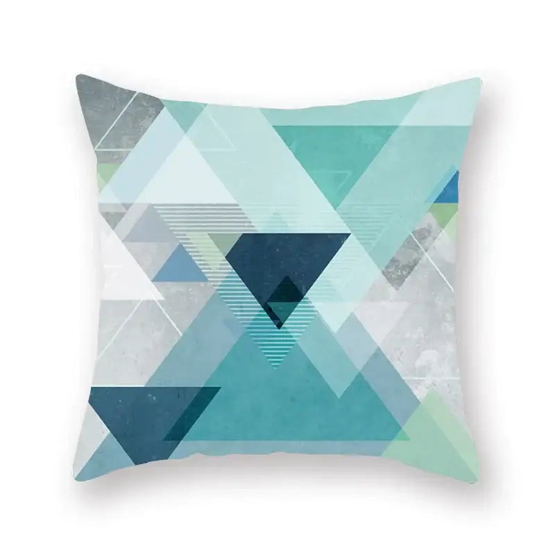 Teal Leaf Pillowcase