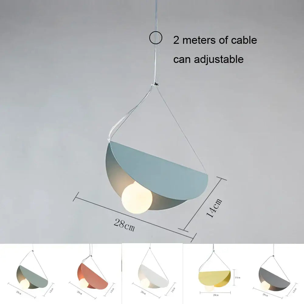 Orange Gray Pendant Light
