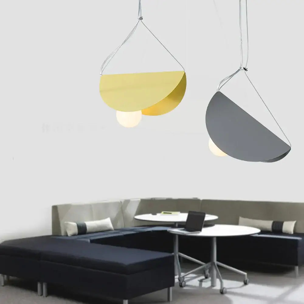 Orange Gray Pendant Light