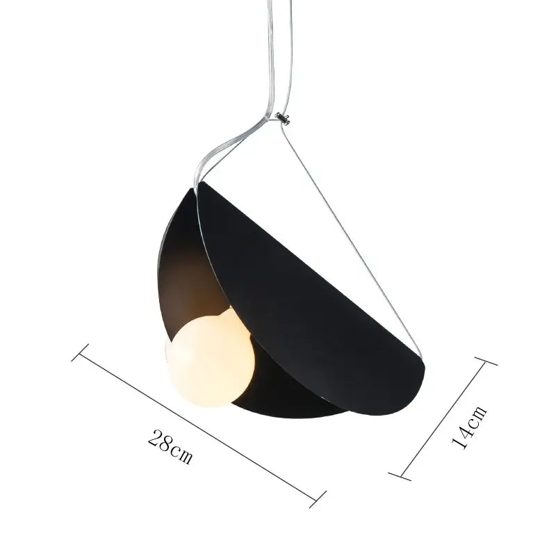 Orange Gray Pendant Light
