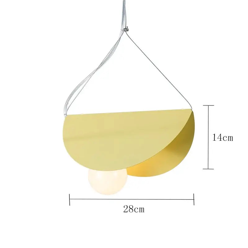 Orange Gray Pendant Light