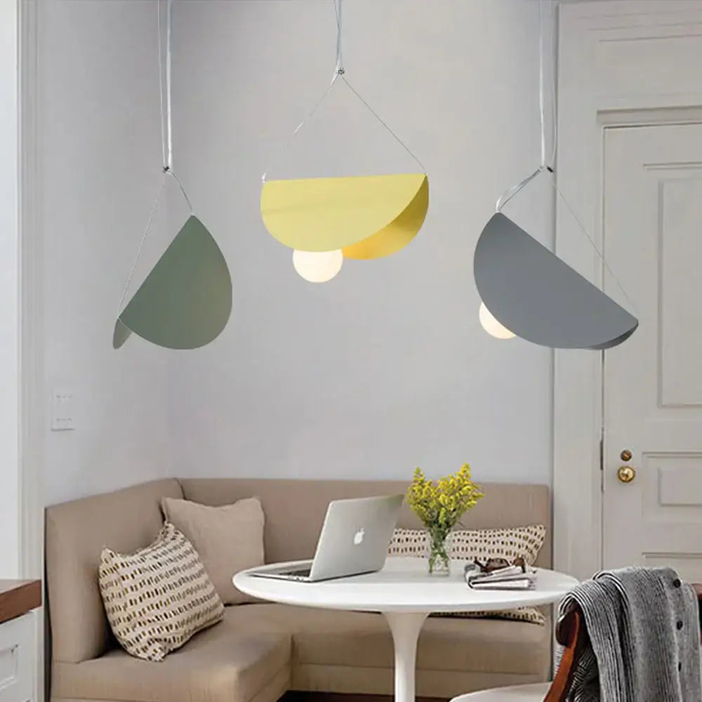 Orange Gray Pendant Light