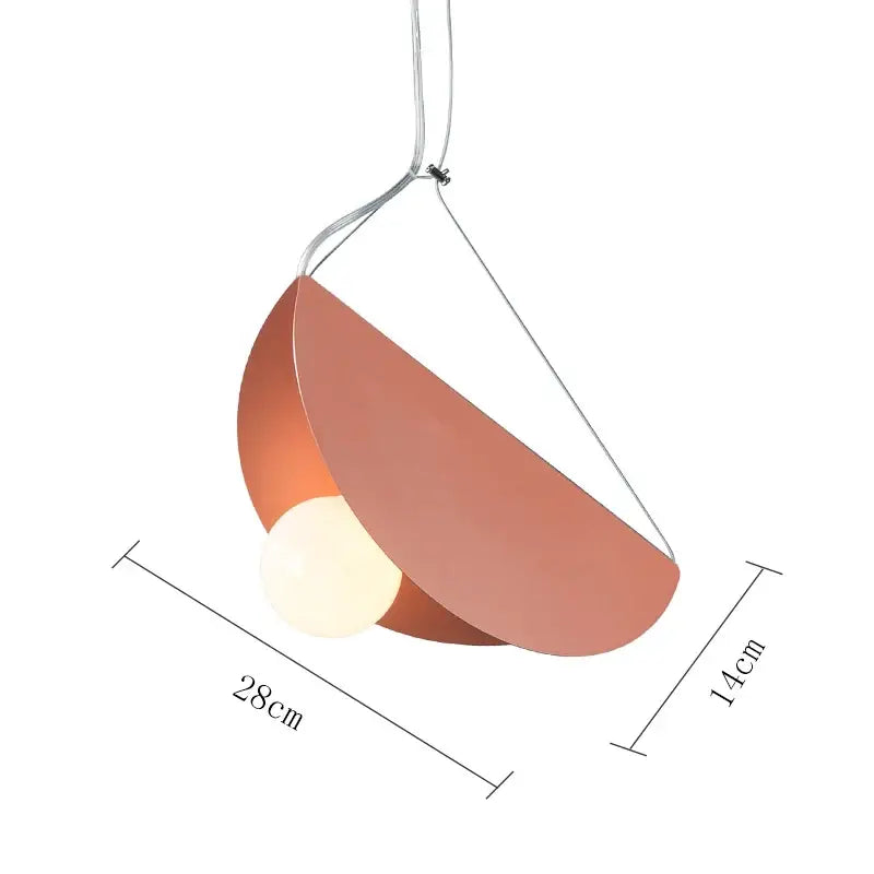 Orange Gray Pendant Light