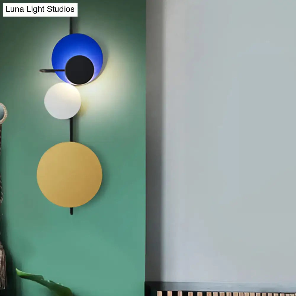 Red Pink Blue Wall Sconce Adjustable Design