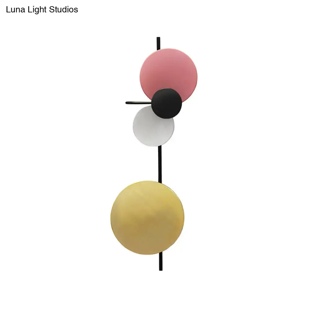 Red Pink Blue Wall Sconce Adjustable Design
