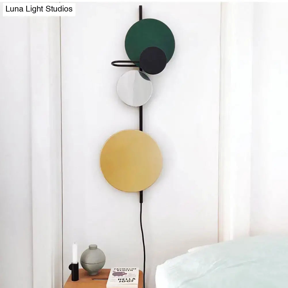 Red Pink Blue Wall Sconce Adjustable Design