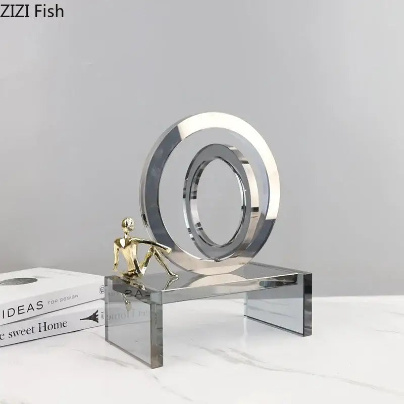 Gold Ring Chair Sculpture