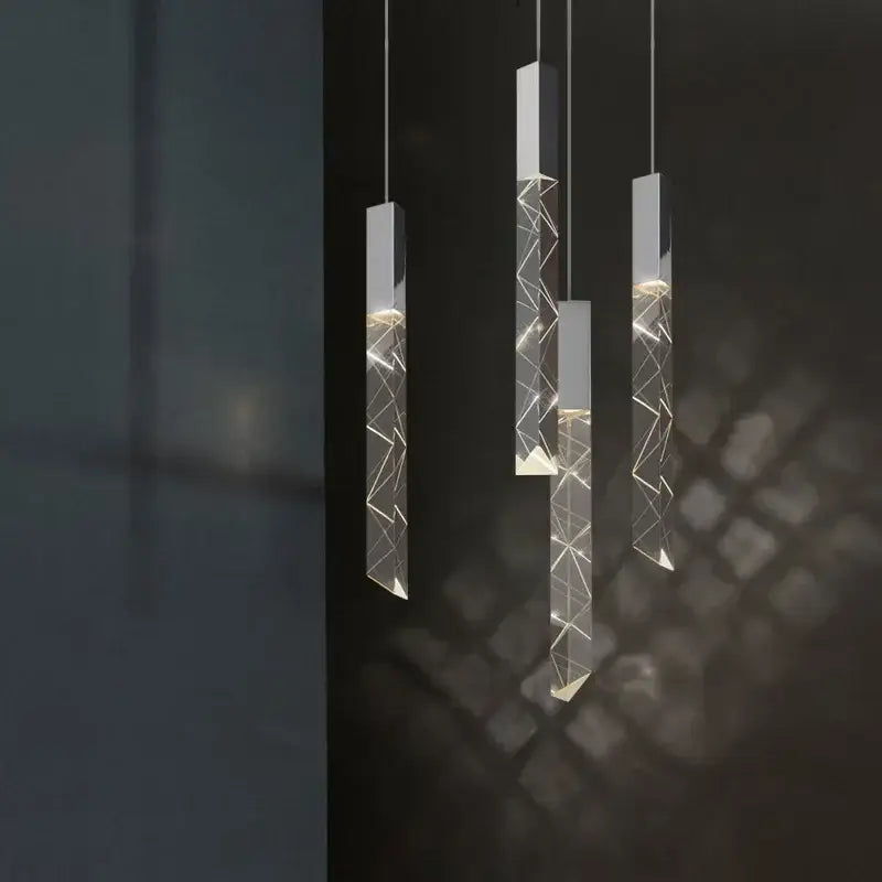 Crystal Glass Dining Area Pendant Light