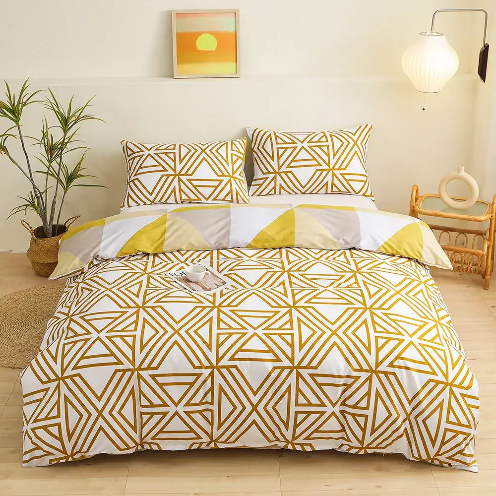 Triangle Block Print Bedding