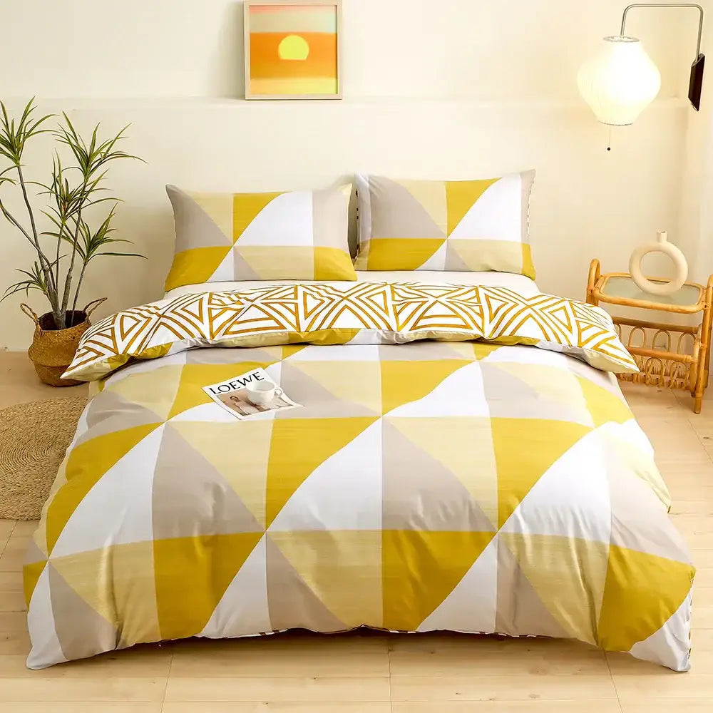 Triangle Block Print Bedding