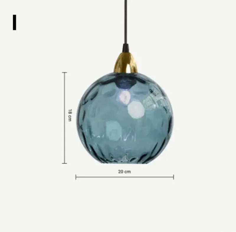 Golden Glass Cluster Pendant