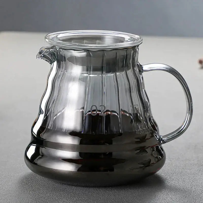 Glass Metallic Coffee Carafe