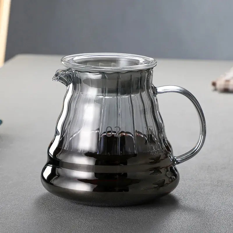 Glass Metallic Coffee Carafe
