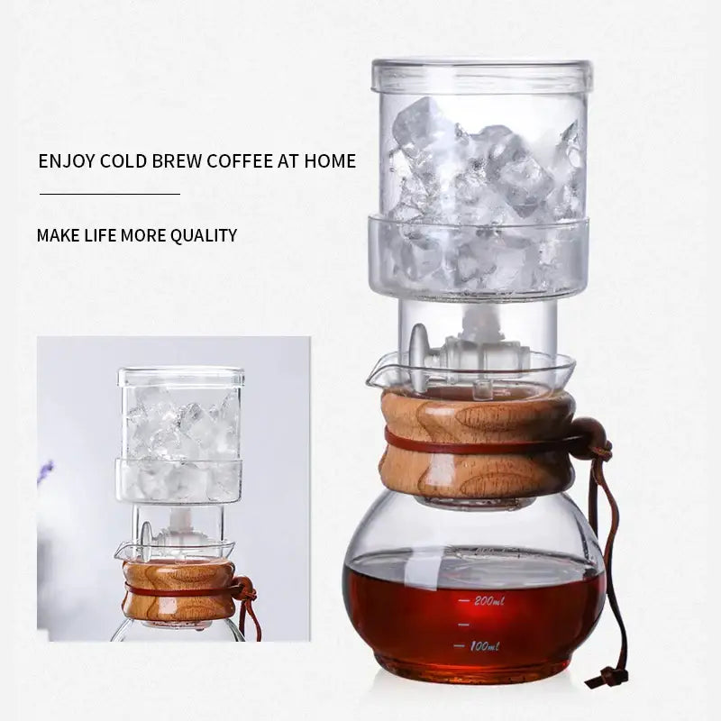 Glass Wood Coffee Dripper