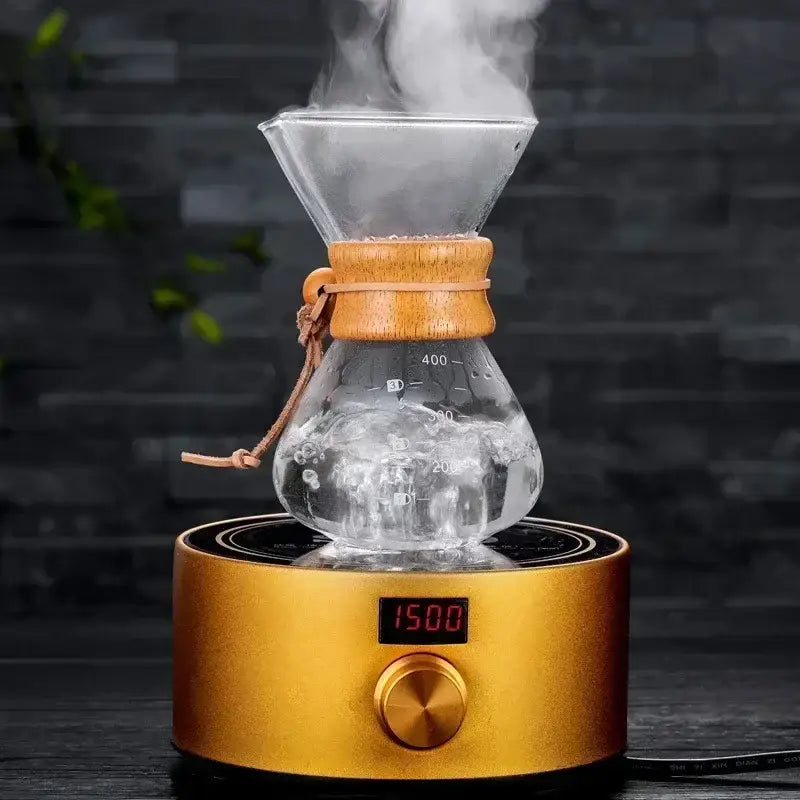 Glass Steel Coffee Kettle