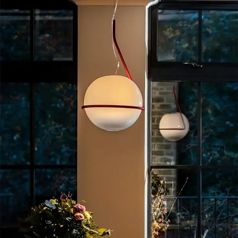 Red Globe Pendant Lamp