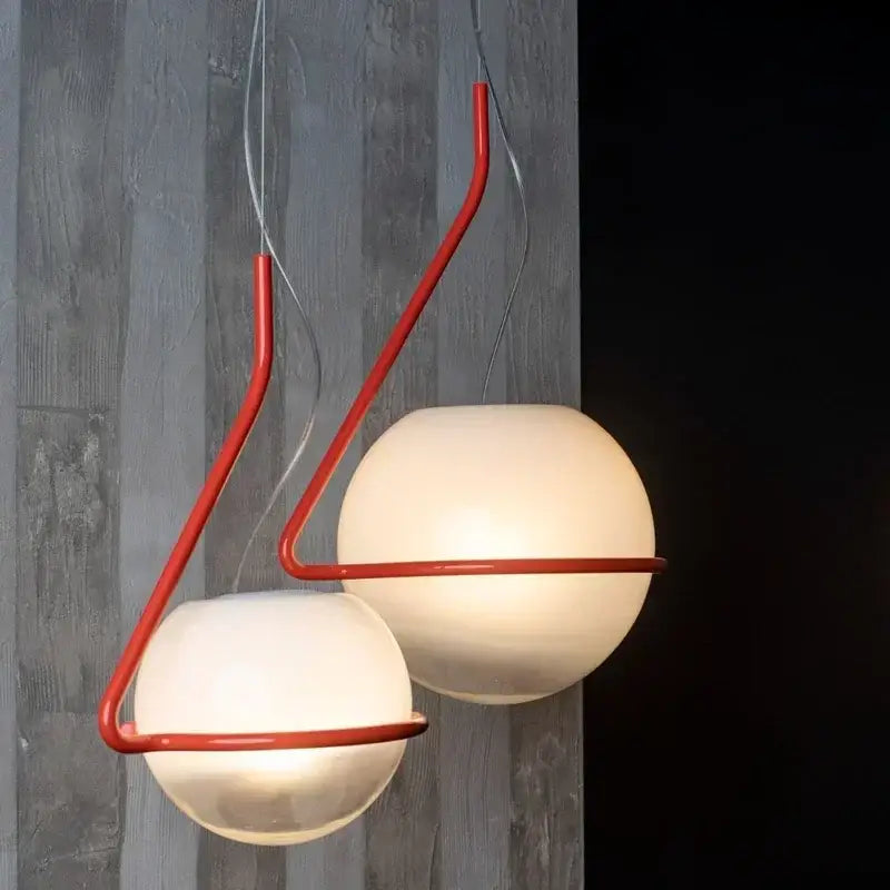 Red Globe Pendant Lamp