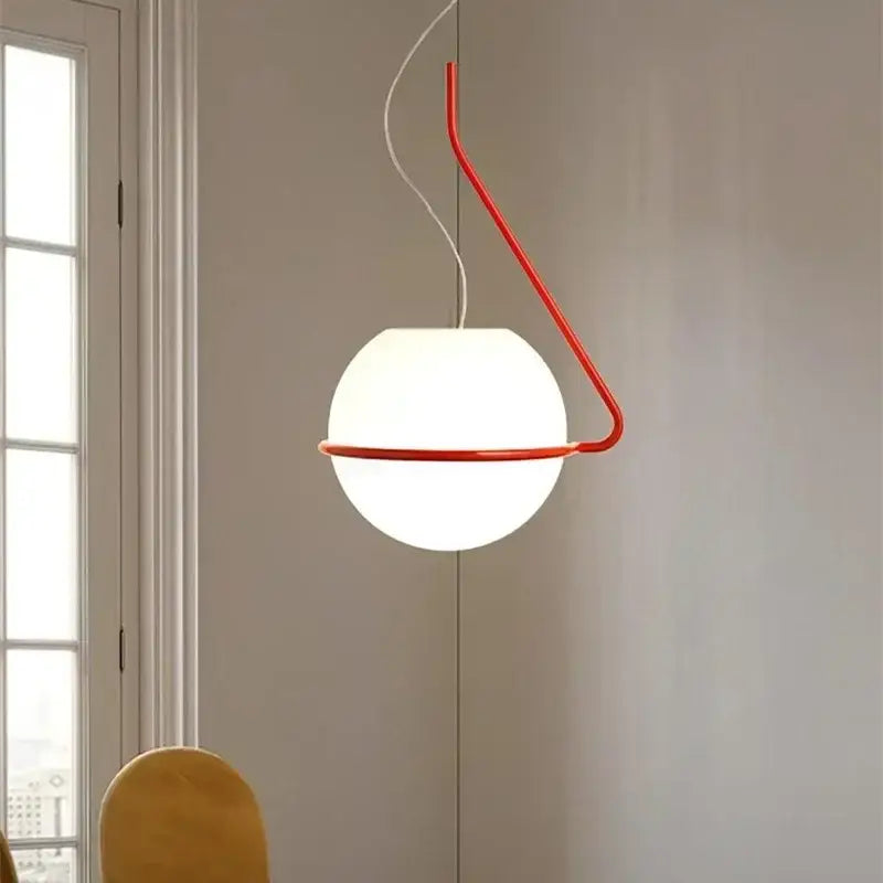 Red Globe Pendant Lamp