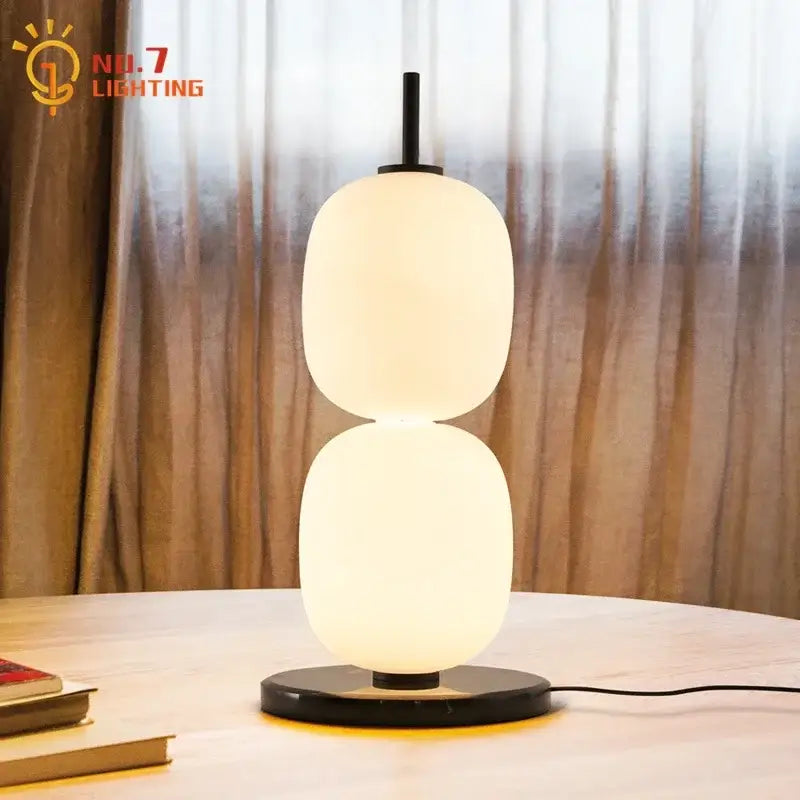 Glass Gourd Table Lamp