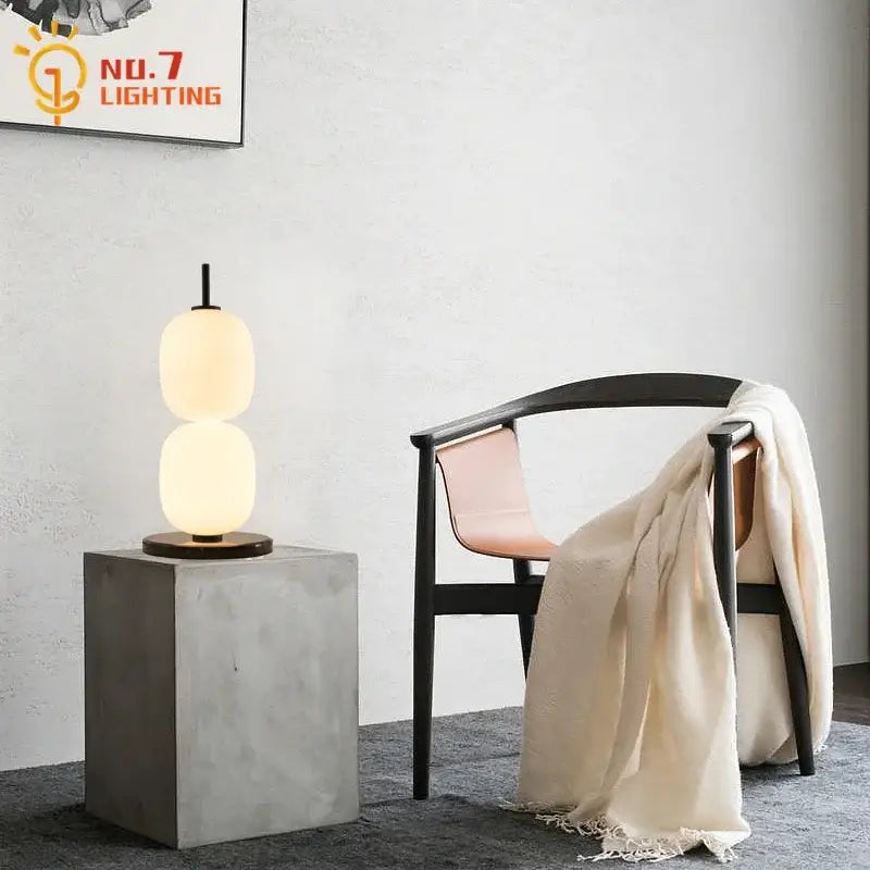 Glass Gourd Table Lamp