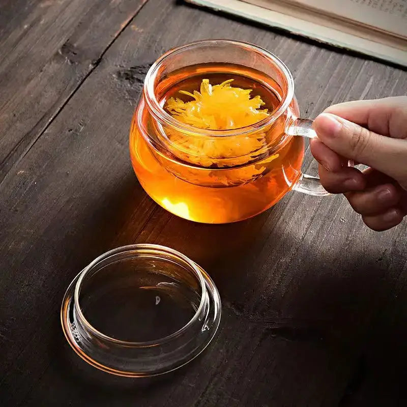 Glass Infuser Tea Cup