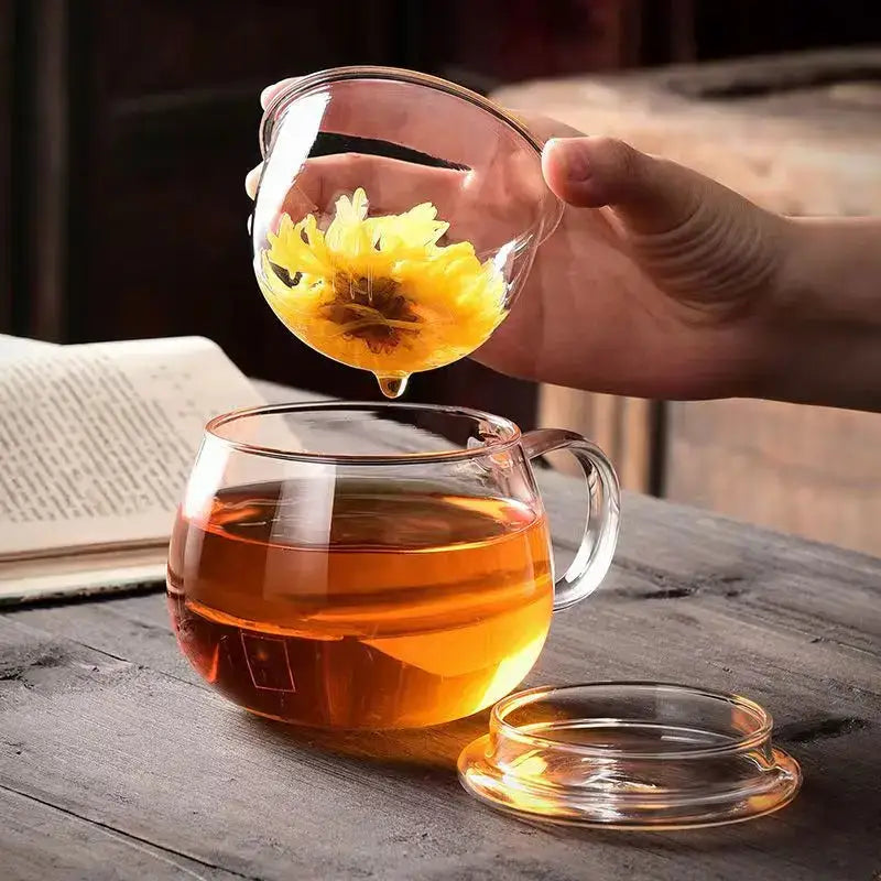 Glass Infuser Tea Cup