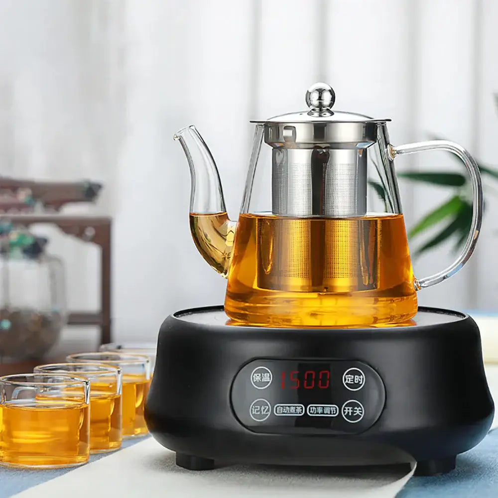Glass Filtered Tea Pot