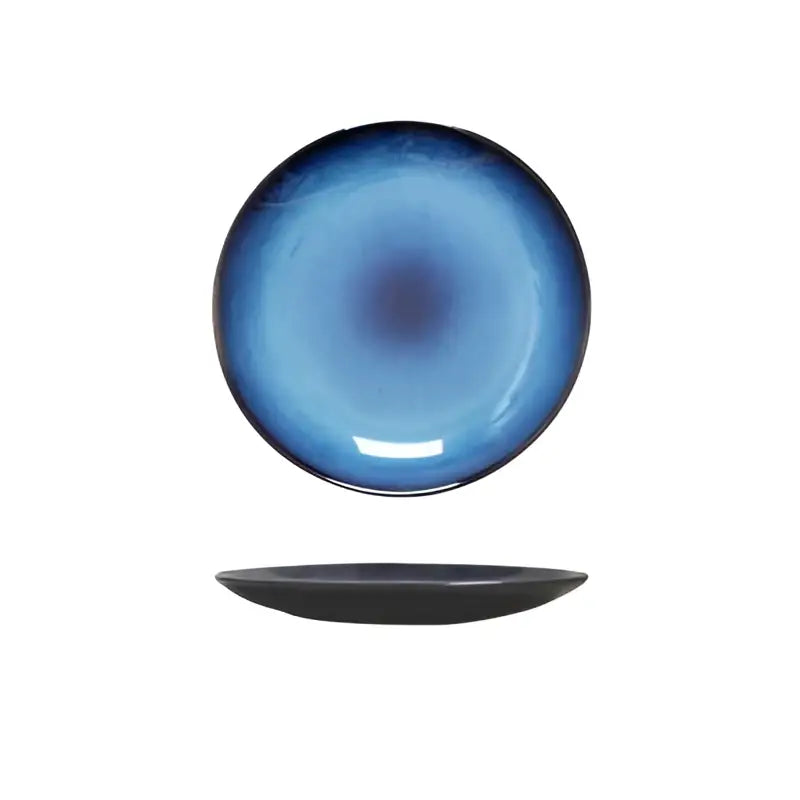 Glazed Ceramic Round Plate