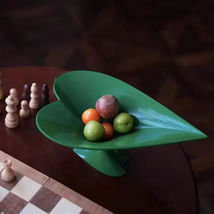 Green Leaf Geometric Tray