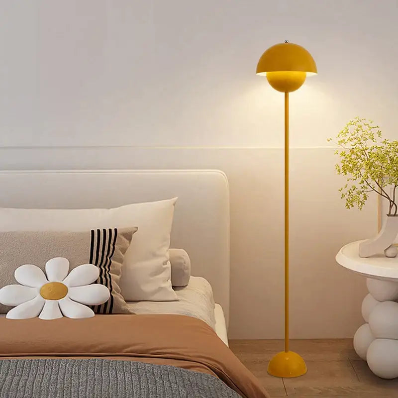 Red Dome Floor Lamp