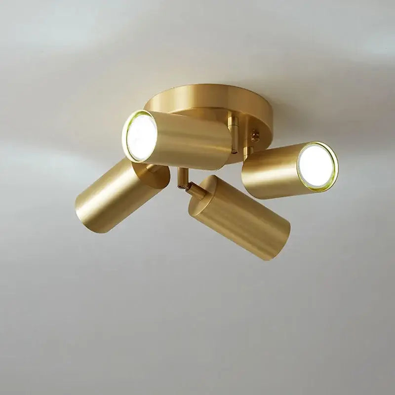 Gold Adjustable LED Chandelier