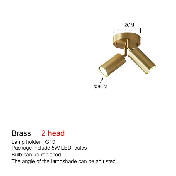 Gold Adjustable LED Chandelier
