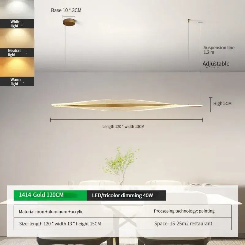 Gold Minimalist Pendant Lamp