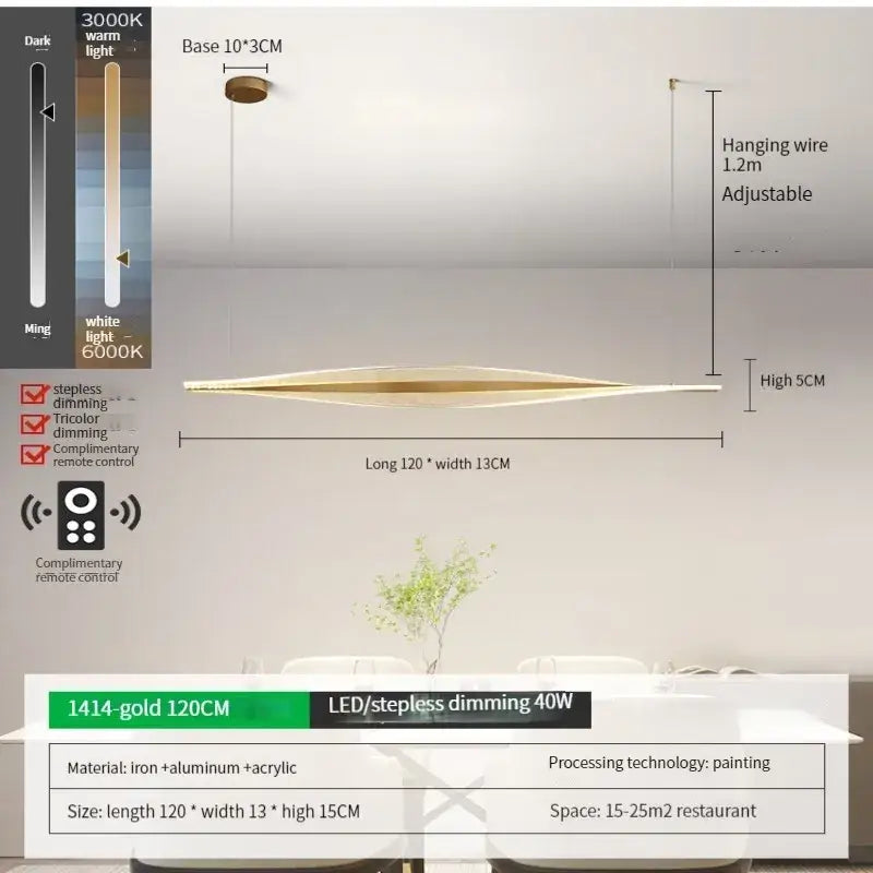 Gold Minimalist Pendant Lamp